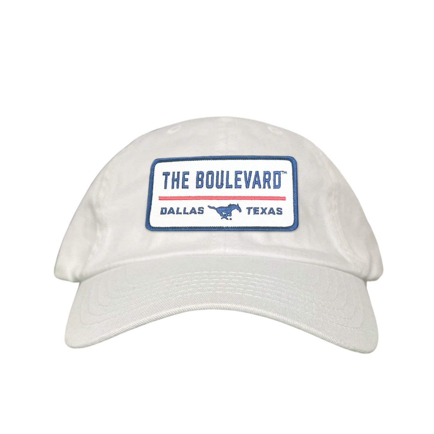 SMU / The Boulevard Rectangle Patch / Mesh Snap Back / 127 / SMU004 - Dad Hat White - Club Rehab