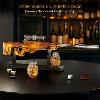 Sniper Whiskey Decanter Set - Club Rehab