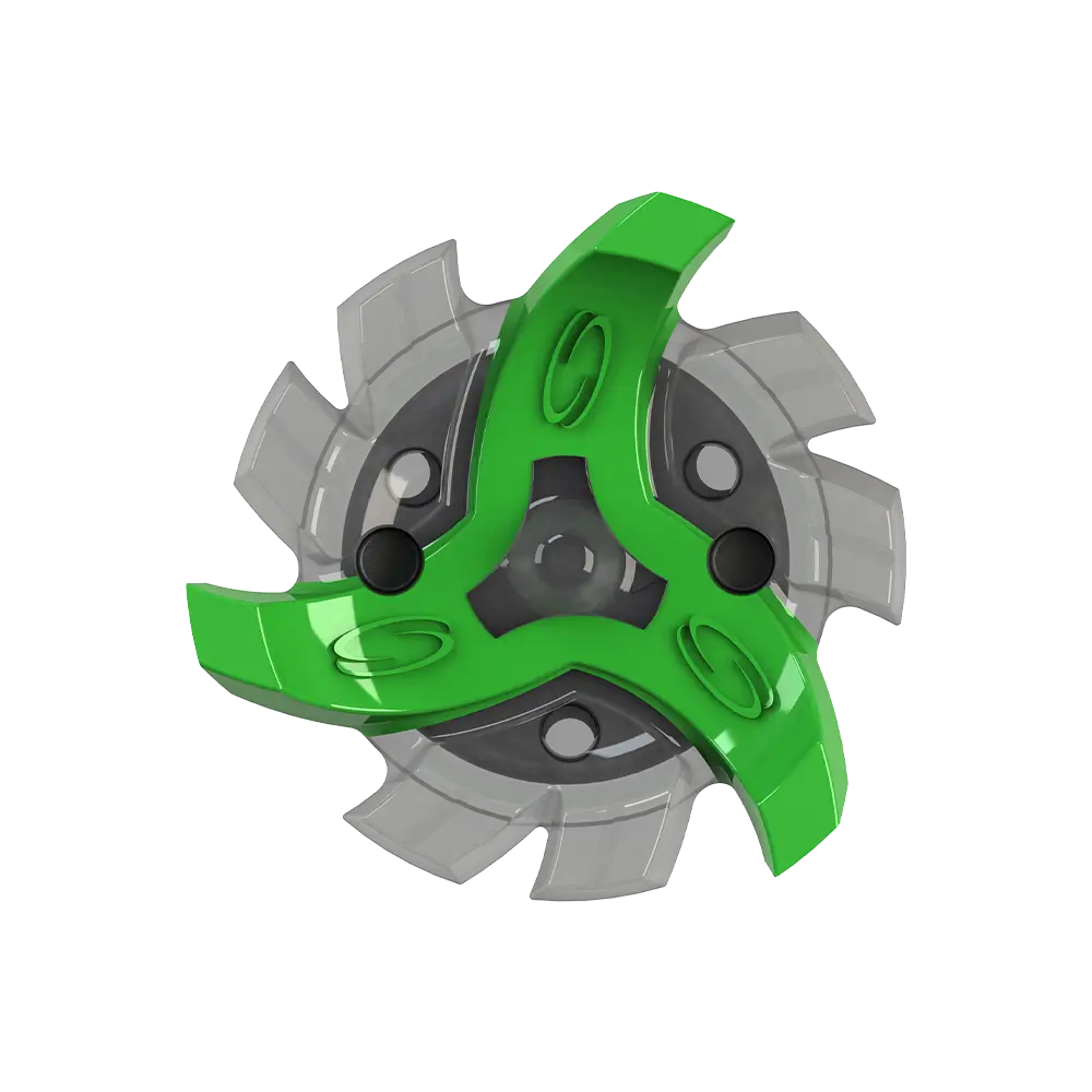 Softspikes Tour Flex Pro Fast Twist 3.0 golf spike in green and charcoal