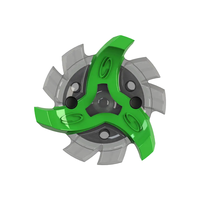 Softspikes Tour Flex Pro Fast Twist 3.0 golf spike in green and charcoal