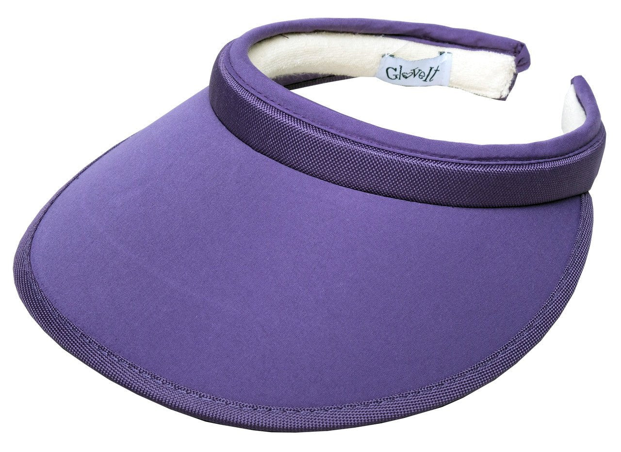Solid Color Slide On Visor - Purple - Club Rehab
