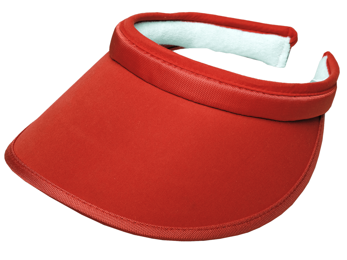 Solid Color Slide On Visor - Red - Club Rehab