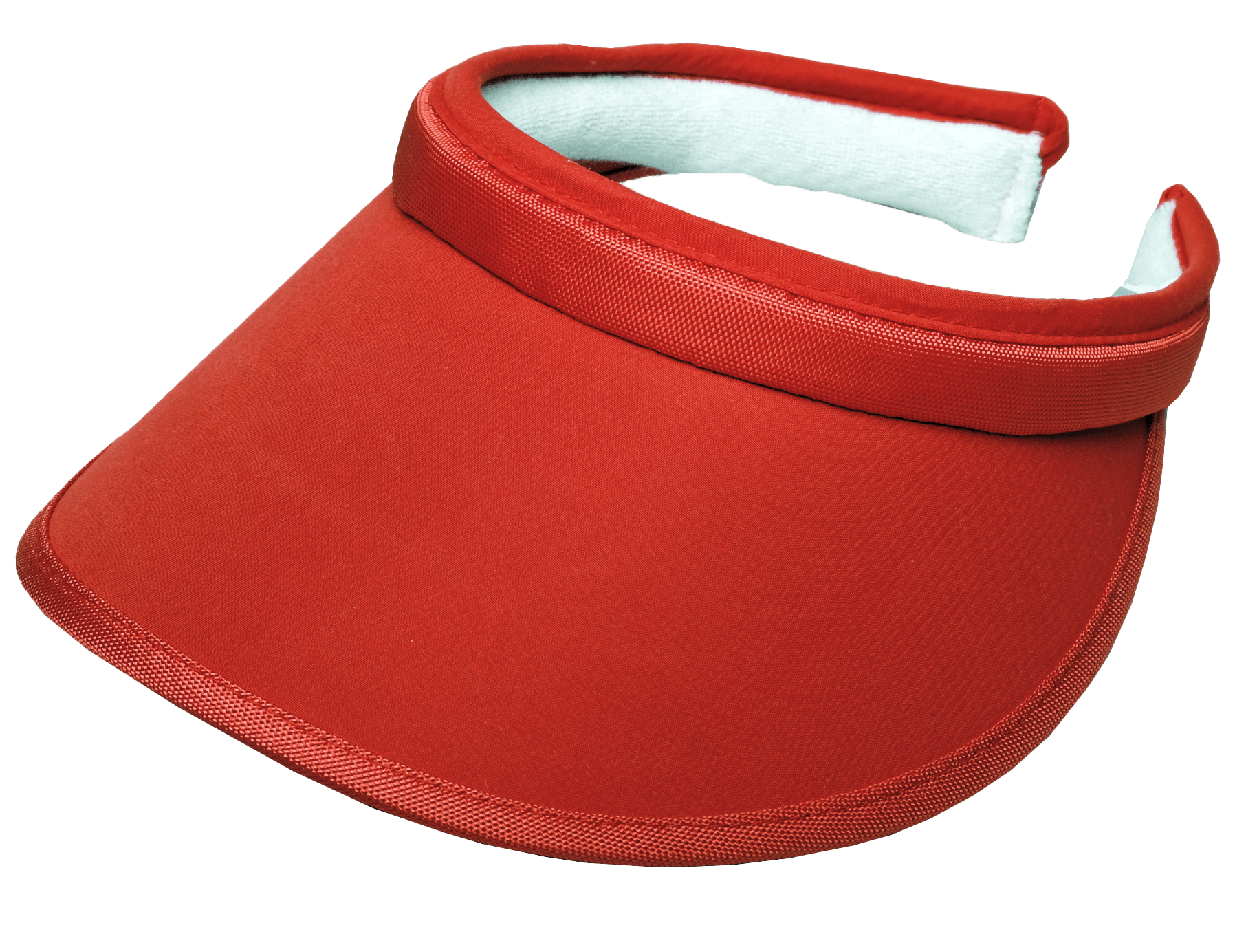 Solid Color Slide On Visor - Red - Club Rehab