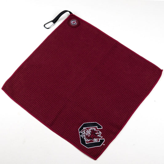 South Carolina Gamecocks NCAA Magnetic Embroidered Golf Towel – 15" x 15" - Club Rehab