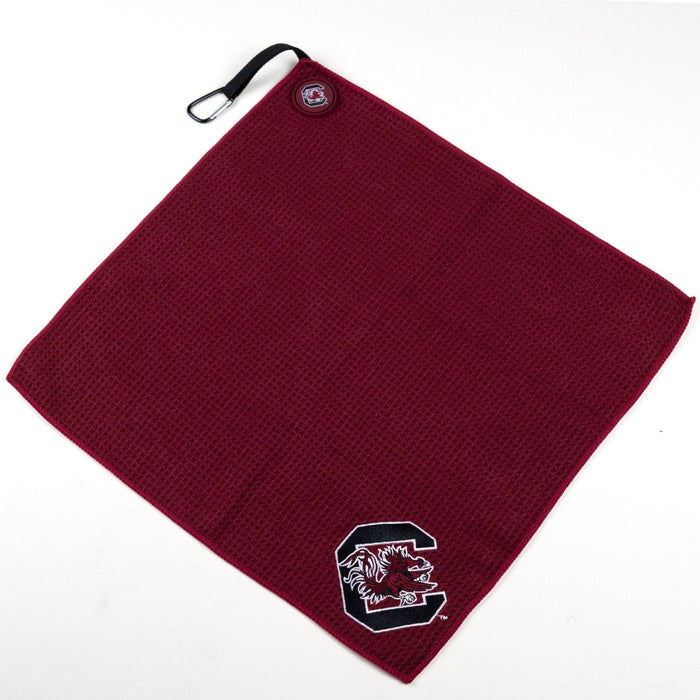 South Carolina Gamecocks NCAA Magnetic Embroidered Golf Towel – 15" x 15" - Club Rehab