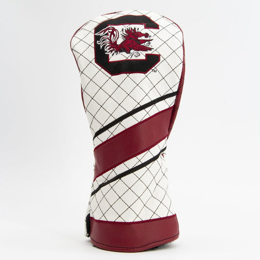 South Carolina Gamecocks Quilted Headcovers – Go Cocks Collection - Driver Stripe - Club Rehab