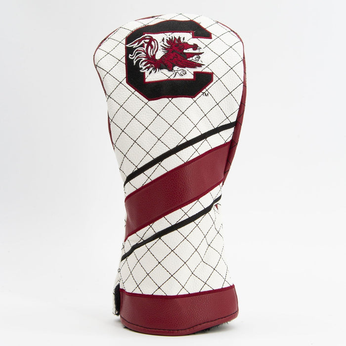 South Carolina Gamecocks Quilted Headcovers – Go Cocks Collection - Driver Stripe - Club Rehab