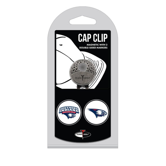 SOUTHERN INDIANA hat clip with two golf ball markers