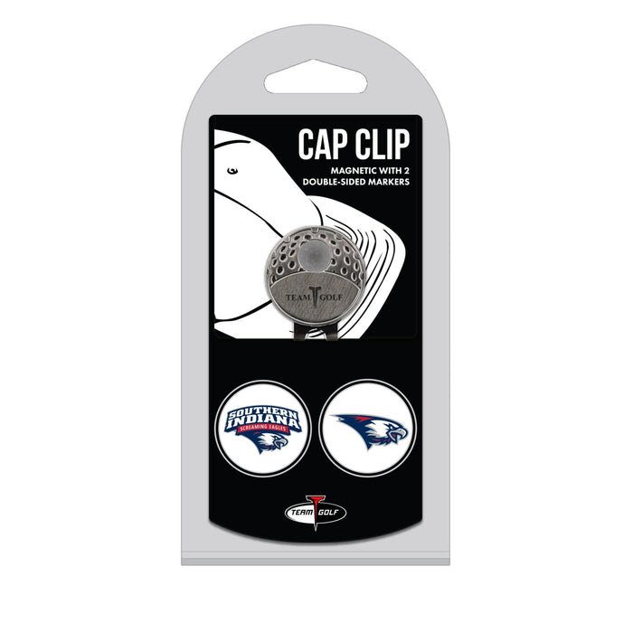 SOUTHERN INDIANA hat clip with two golf ball markers
