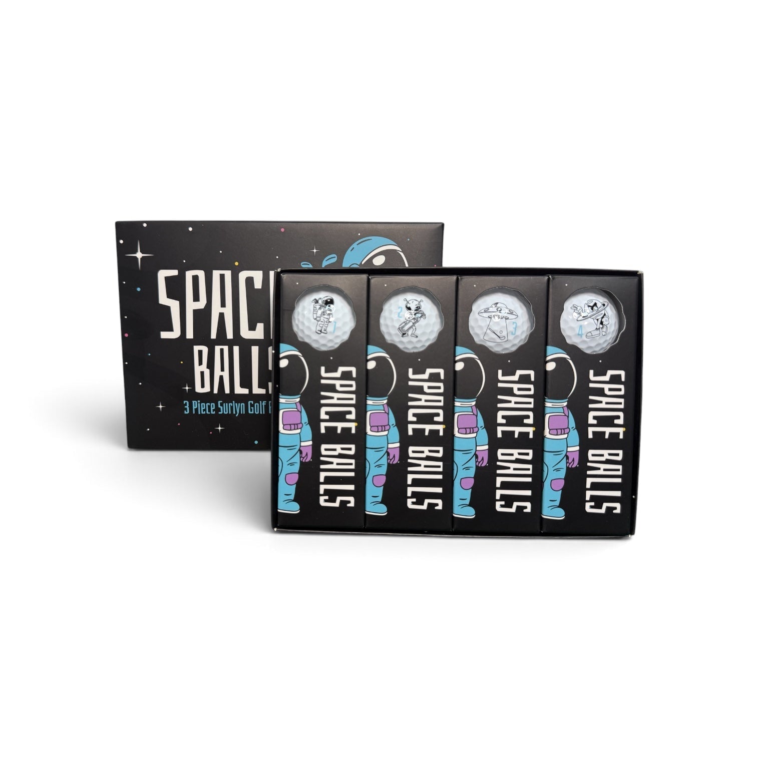 Space Balls Pro Series Golf Balls | 3-Piece Surlyn Golf Balls | 12-Pack - Club Rehab