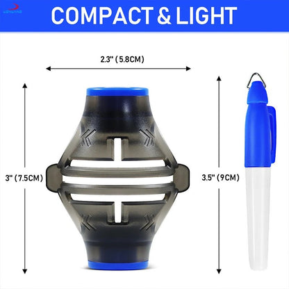 SpinMaster 360: Golf Ball Liner Wizard - Club Rehab - Ball LinerBlueSleek Design: Engineered for ease, mark your ball efficiently without fumbling with complicated setups.