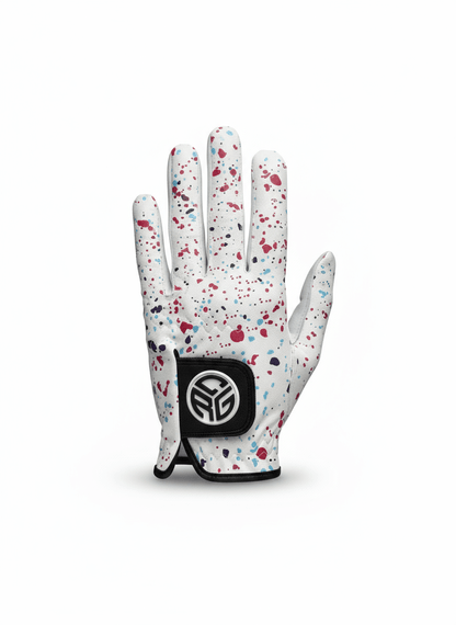 Splatter CRG Golf Glove – Limited Drop| Premium Leather - Medium - Men - Club Rehab