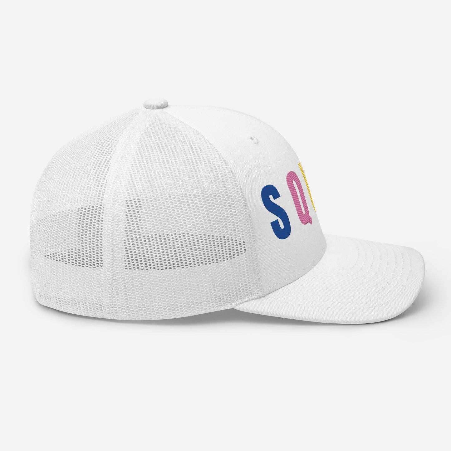 SQUAD Embroidered Women’s Golf Hat - Birdie Pop Collection - White - Club Rehab