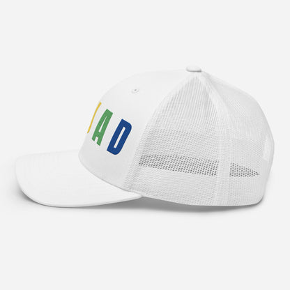 SQUAD Embroidered Women’s Golf Hat - Birdie Pop Collection - White - Club Rehab