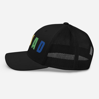 SQUAD Embroidered Women’s Golf Hat - Birdie Pop Collection - Black - Club Rehab