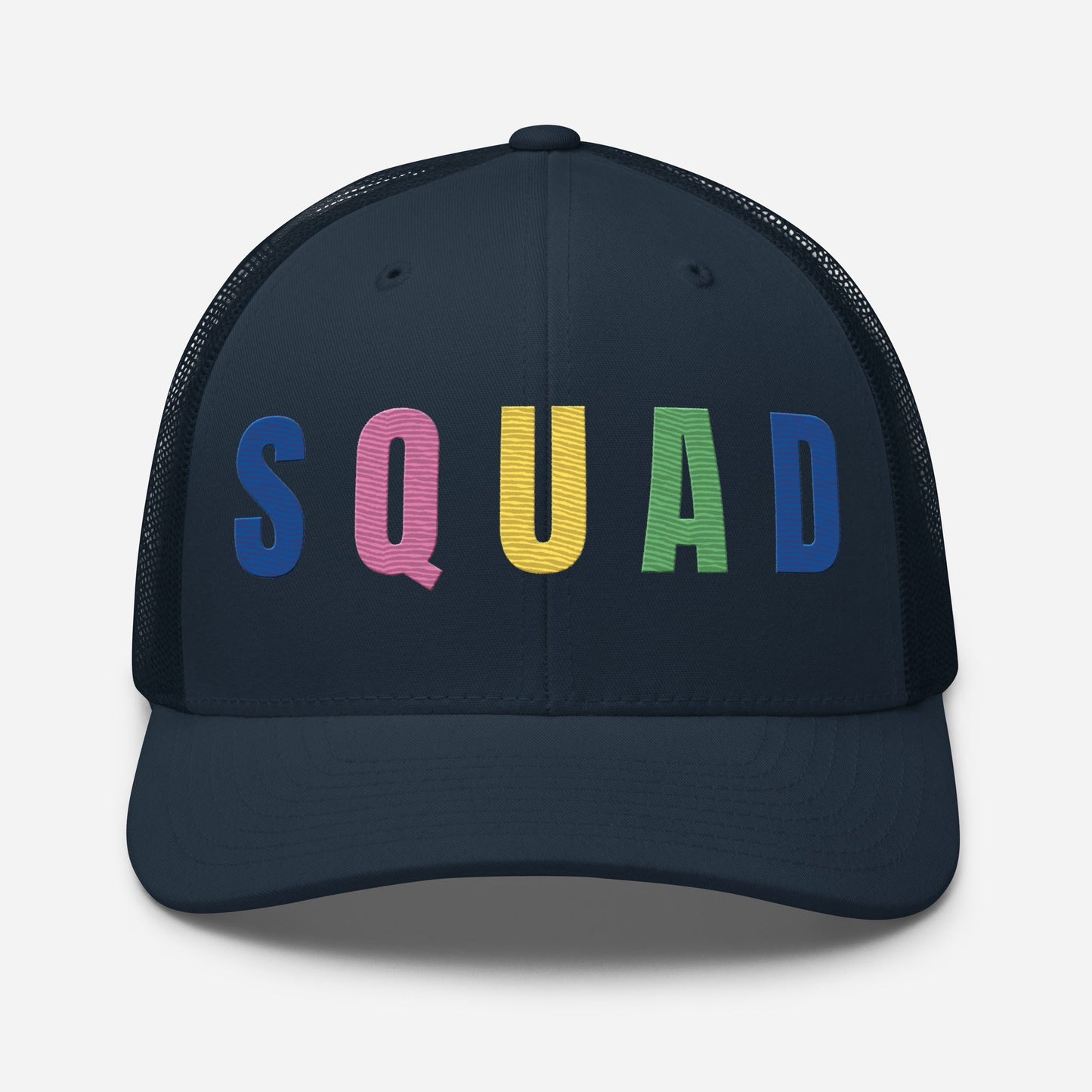 SQUAD Embroidered Women’s Golf Hat - Birdie Pop Collection - Navy - Club Rehab