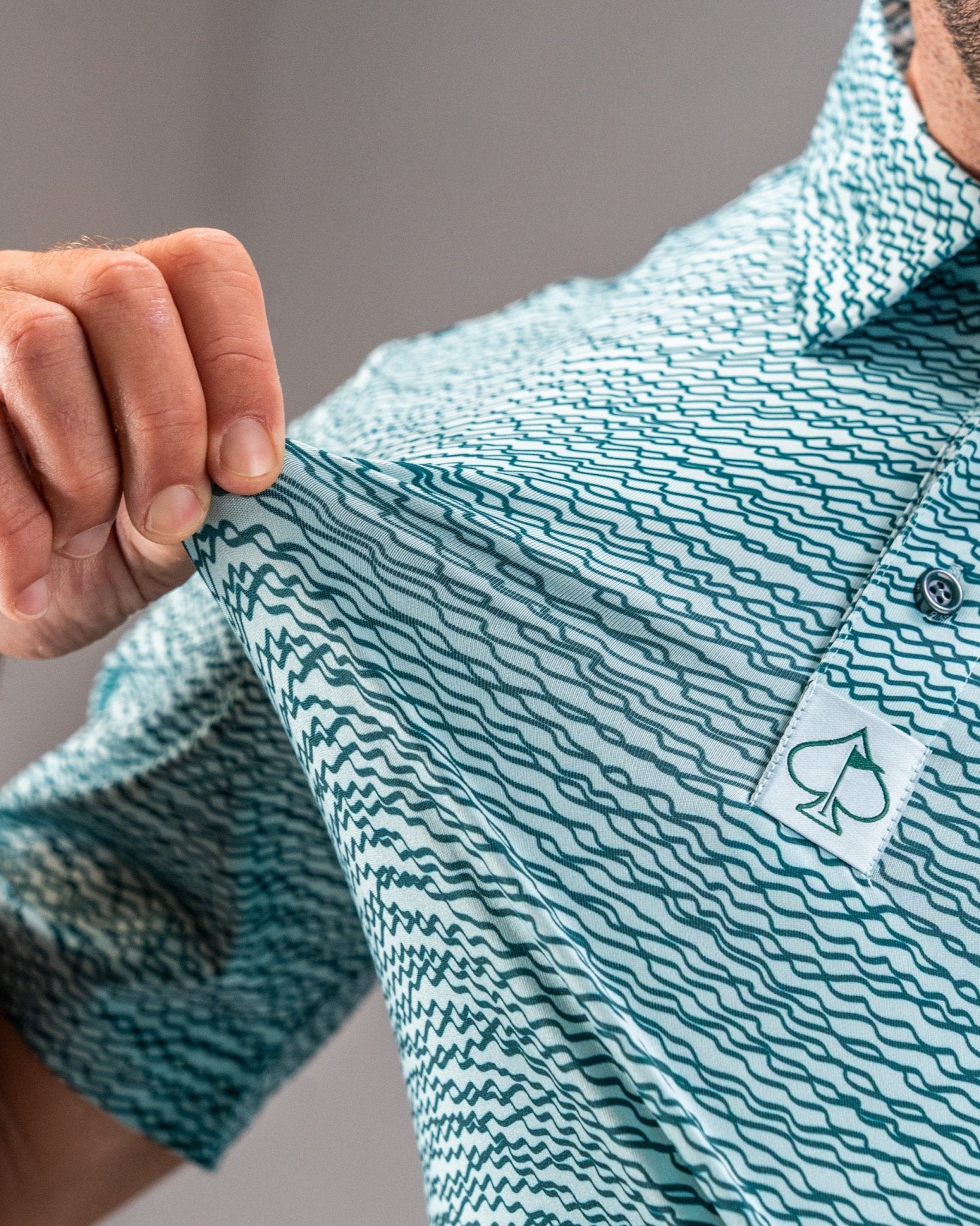 Squiggle Teal - S - Club Rehab