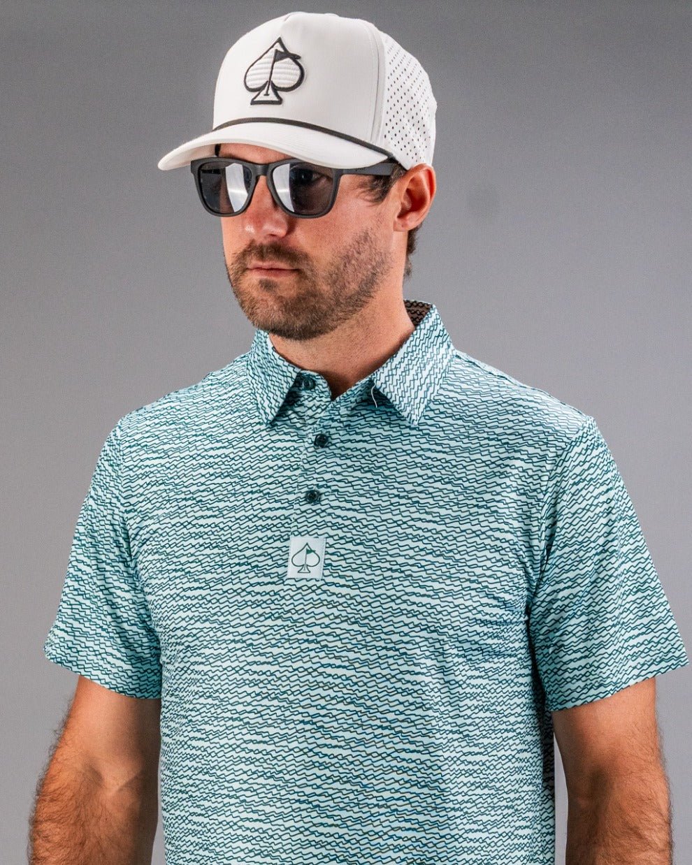 Squiggle Teal - S - Club Rehab