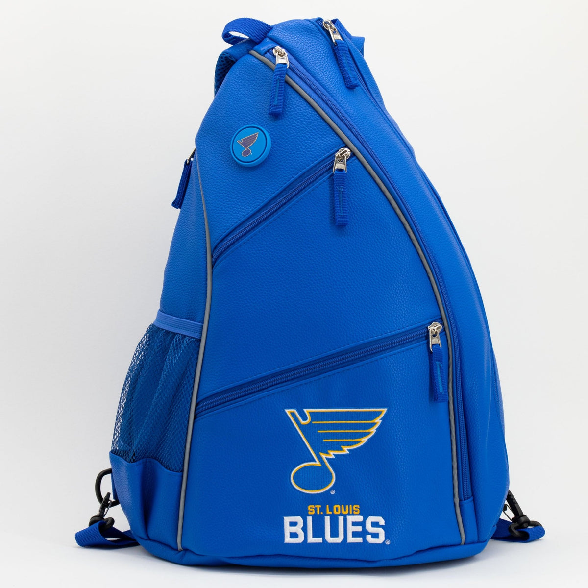 St. Louis Blues PU leather backpack by Team Golf, view 1