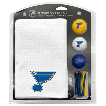 St. Louis Blues Golf-Geschenkset mit weißem Mikrofasertuch