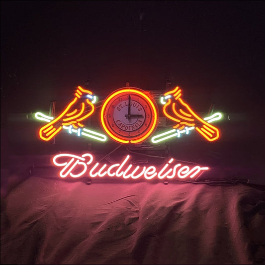 St. Louis Cardinals with Budweiser Neon Signs Light - Club Rehab