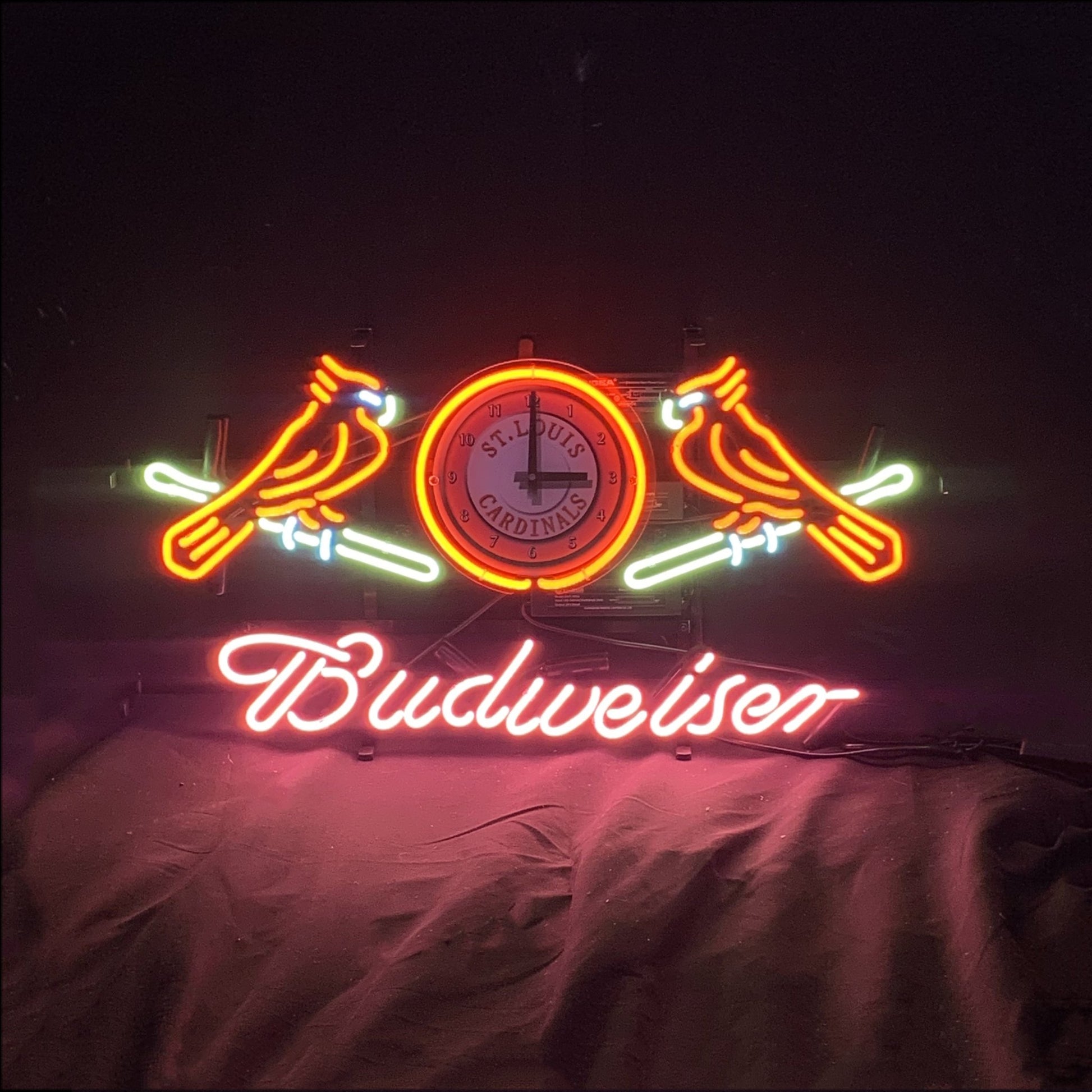 St. Louis Cardinals with Budweiser Neon Signs Light - Club Rehab
