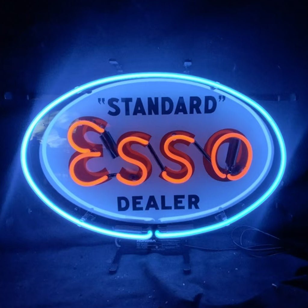Standard Esso Dealer Neon Signs Light - Club Rehab