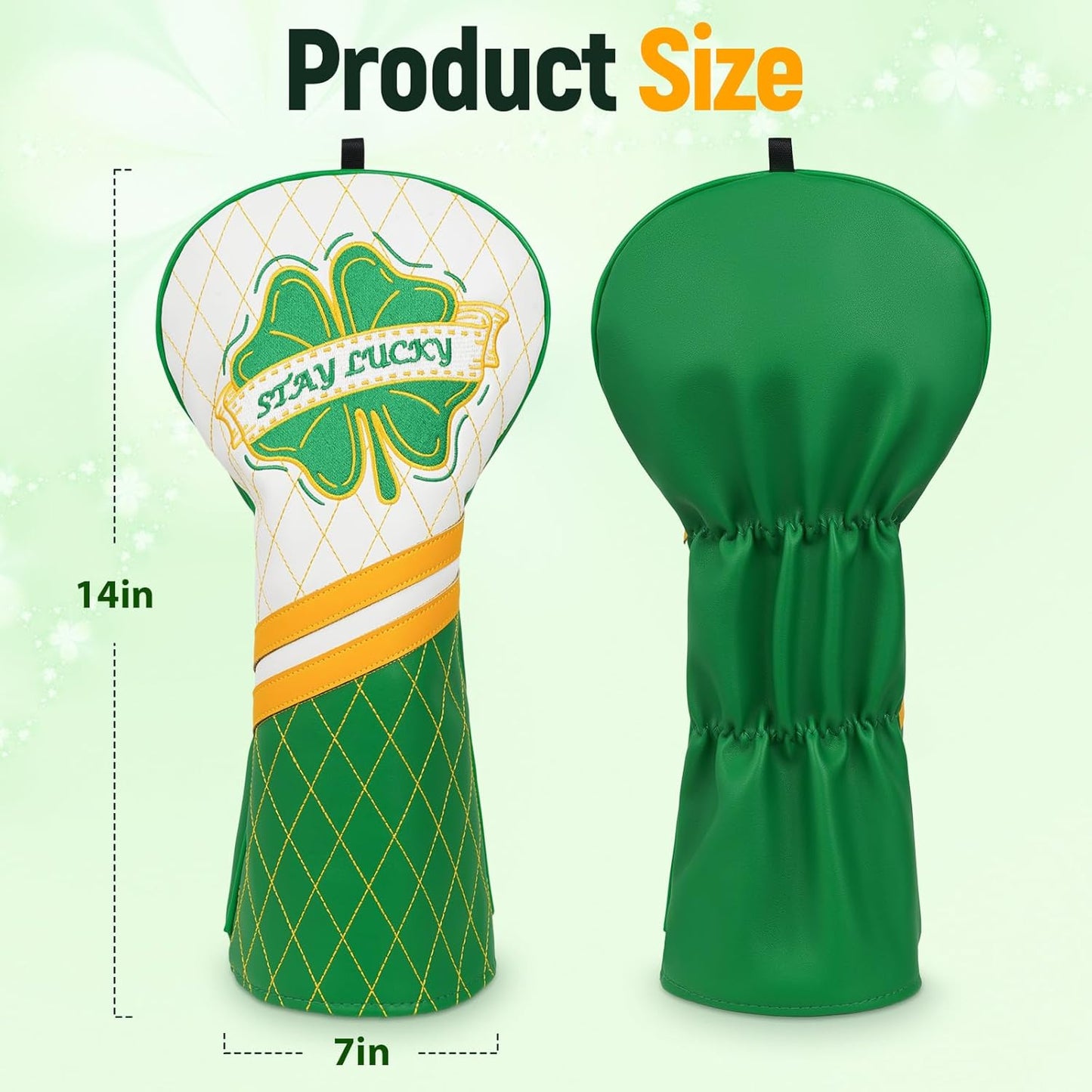 Stay Lucky Clover Driver Headcover - Club Rehab