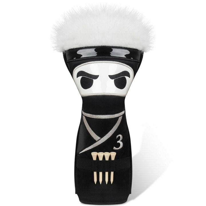 Stealth Ninja Driver Headcover – Silent, Deadly, Absolutely Judging Your Swing - 3 Wood - Club Rehab