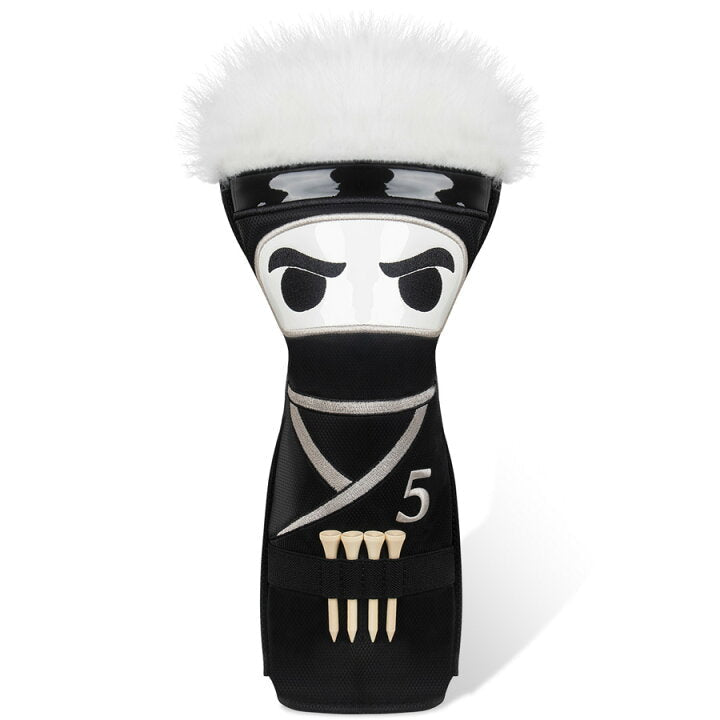 Stealth Ninja Driver Headcover – Silent, Deadly, Absolutely Judging Your Swing - 5 Wood - Club Rehab