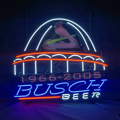 St.Louis Cardinals 1966 - 2005 Busch Beer Neon Signs - Club Rehab