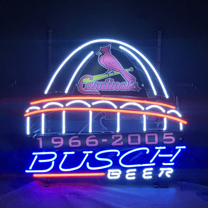 St.Louis Cardinals 1966 - 2005 Busch Beer Neon Signs - Club Rehab