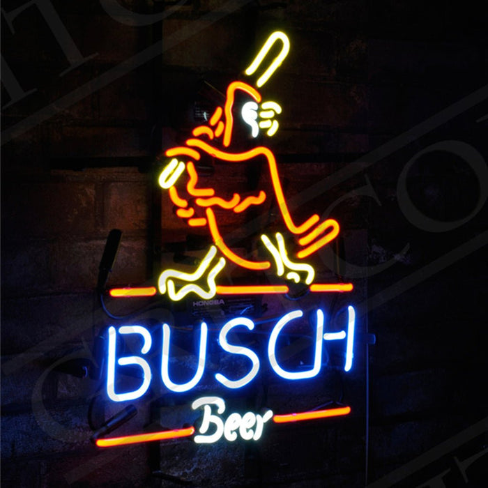 St.Louis Cardinals Busch Beer Neon Light Sign - Club Rehab