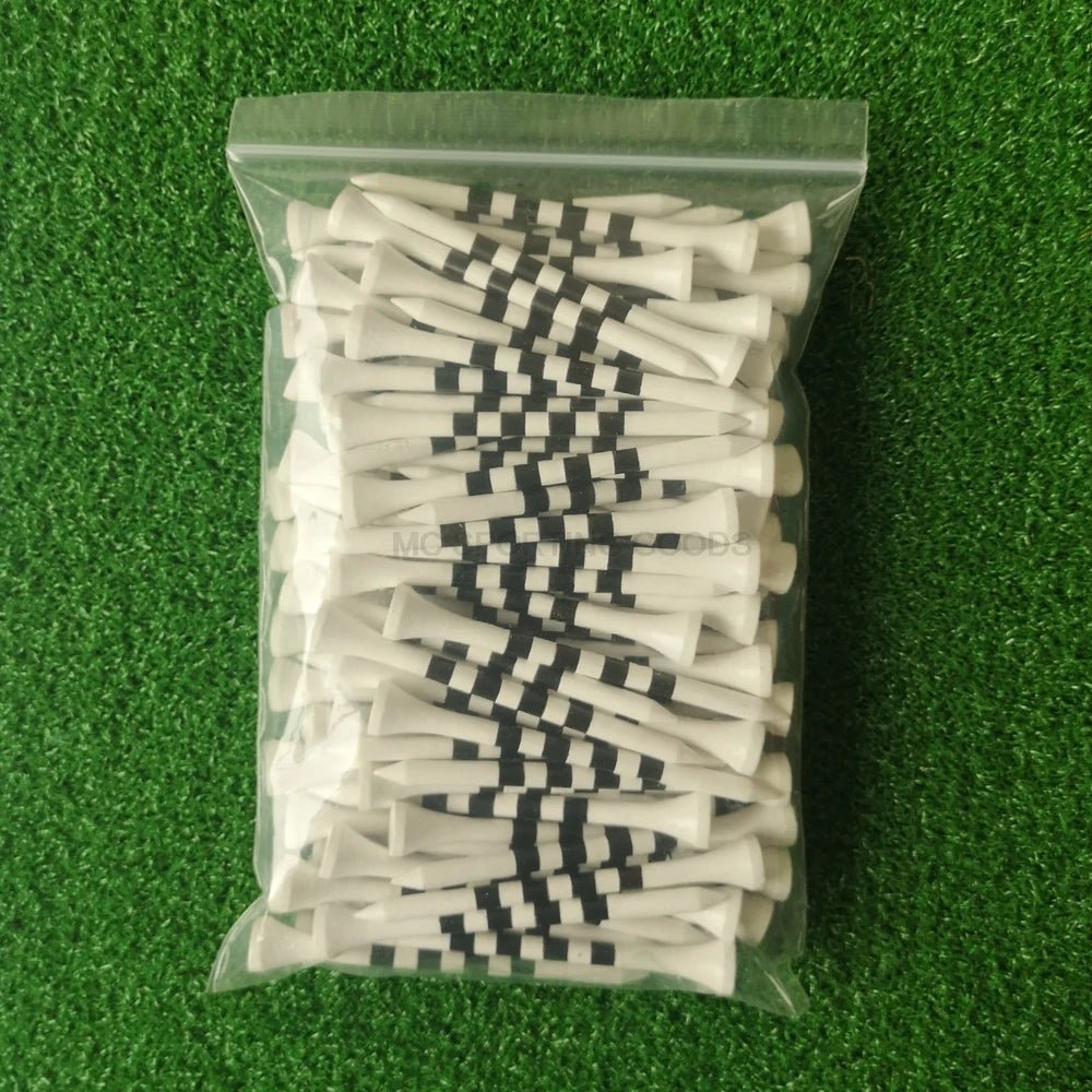 Striped Stance: Bamboo Golf Tees - BULK 100 PCS - Club Rehab - BambooPristine White 3 - 1/4" - 100pc45086330945728