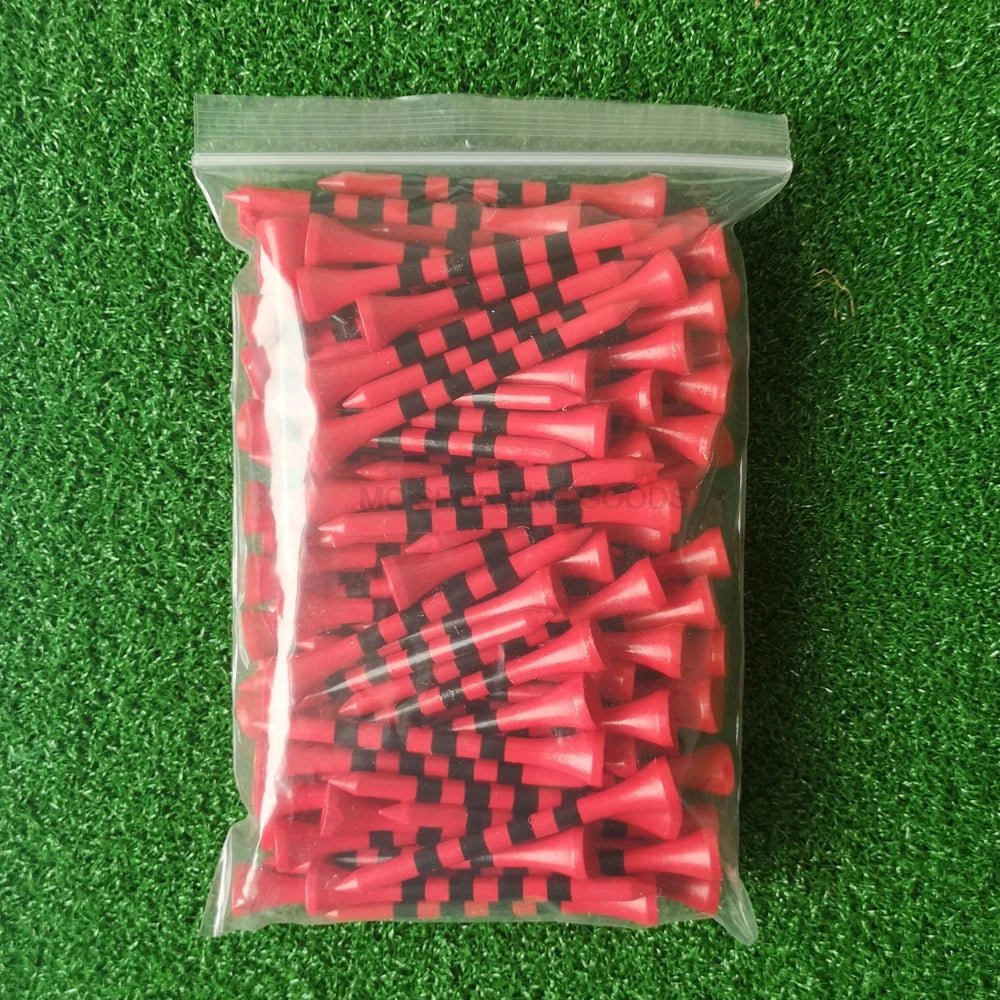 Striped Stance: Bamboo Golf Tees - BULK 100 PCS - Club Rehab - BambooCrimson Classic 2 - 3/4" - 100pc45086330847424