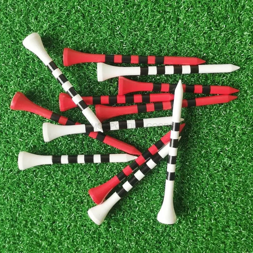 Striped Stance: Bamboo Golf Tees - BULK 100 PCS - Club Rehab - BambooCrimson Classic 2 - 3/4" - 100pcStriped Stance: Bamboo Golf Tees - BULK 100 PCS