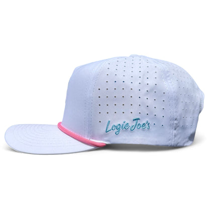 Sugar Rush Golf Hat | Snapback Cap | Built-in Magnetic Ball Marker Holder + Marker Included | Adjustable Cotton Candy - Club Rehab