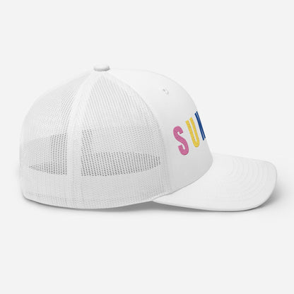SUNDAY Embroidered Golf Hat for Women - Birdie Pop Collection - White - Club Rehab
