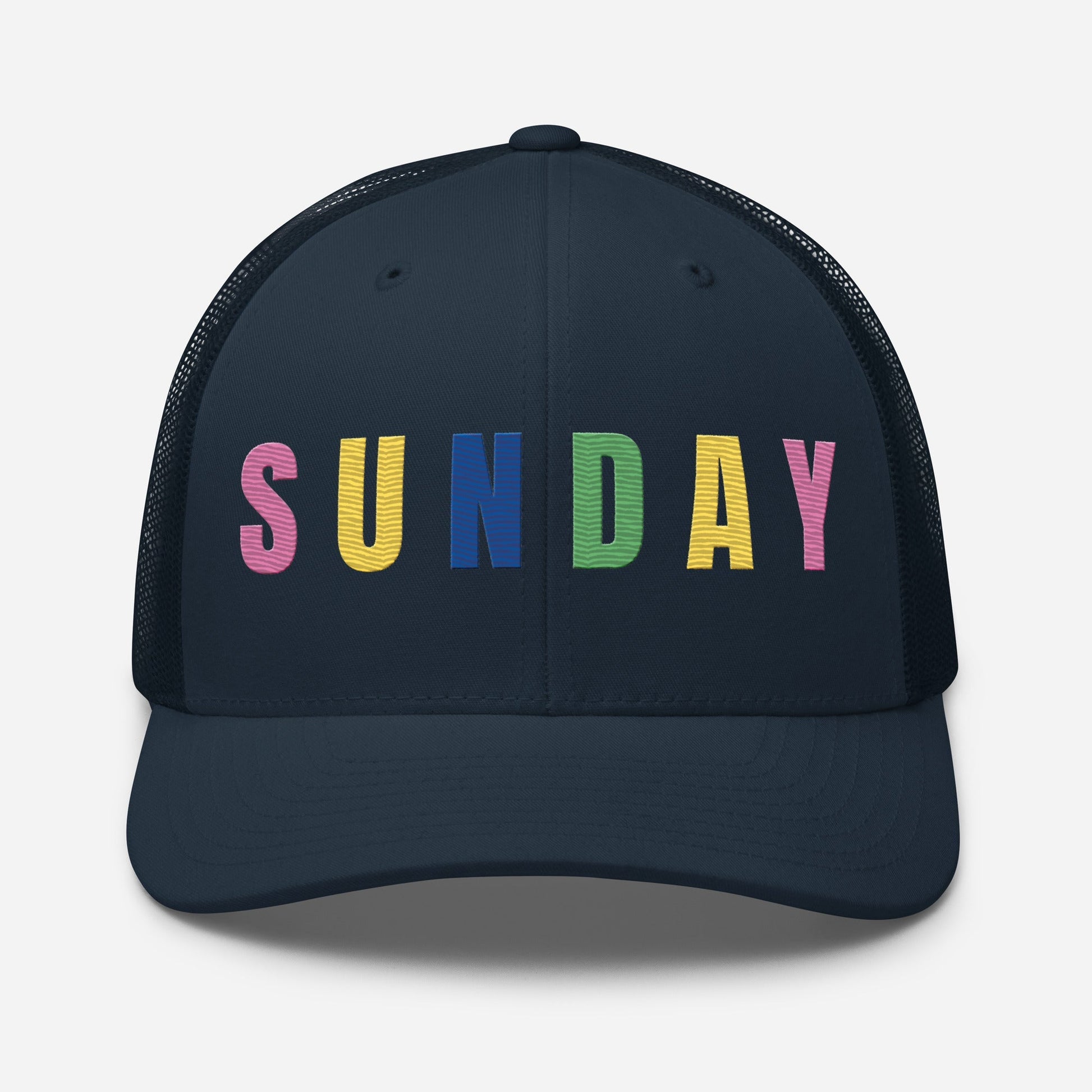 SUNDAY Embroidered Golf Hat for Women - Birdie Pop Collection - Black - Club Rehab