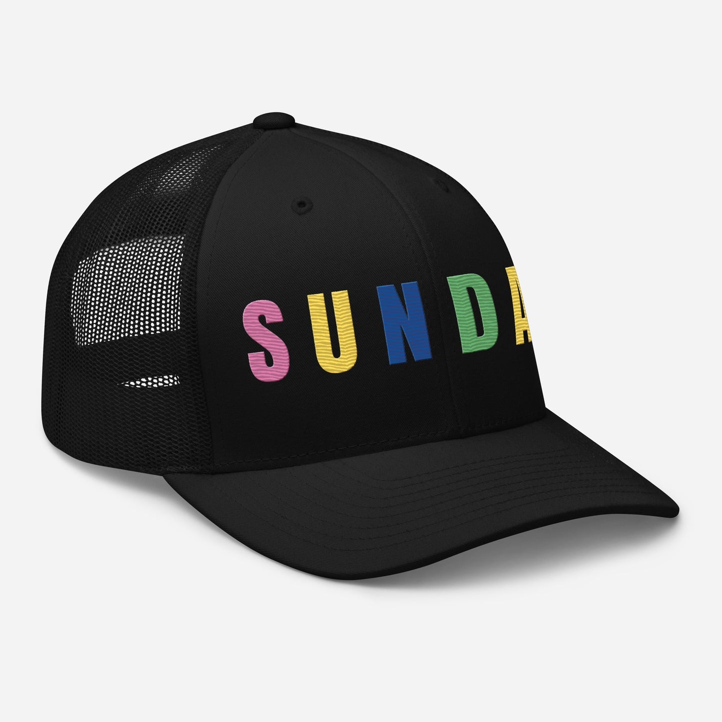 SUNDAY Embroidered Golf Hat for Women - Birdie Pop Collection - Black - Club Rehab