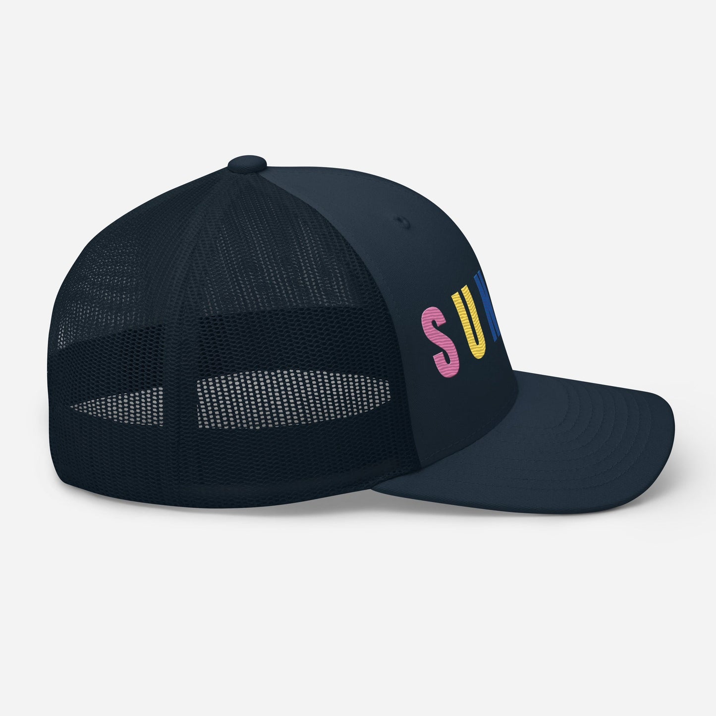 SUNDAY Embroidered Golf Hat for Women - Birdie Pop Collection - Navy - Club Rehab
