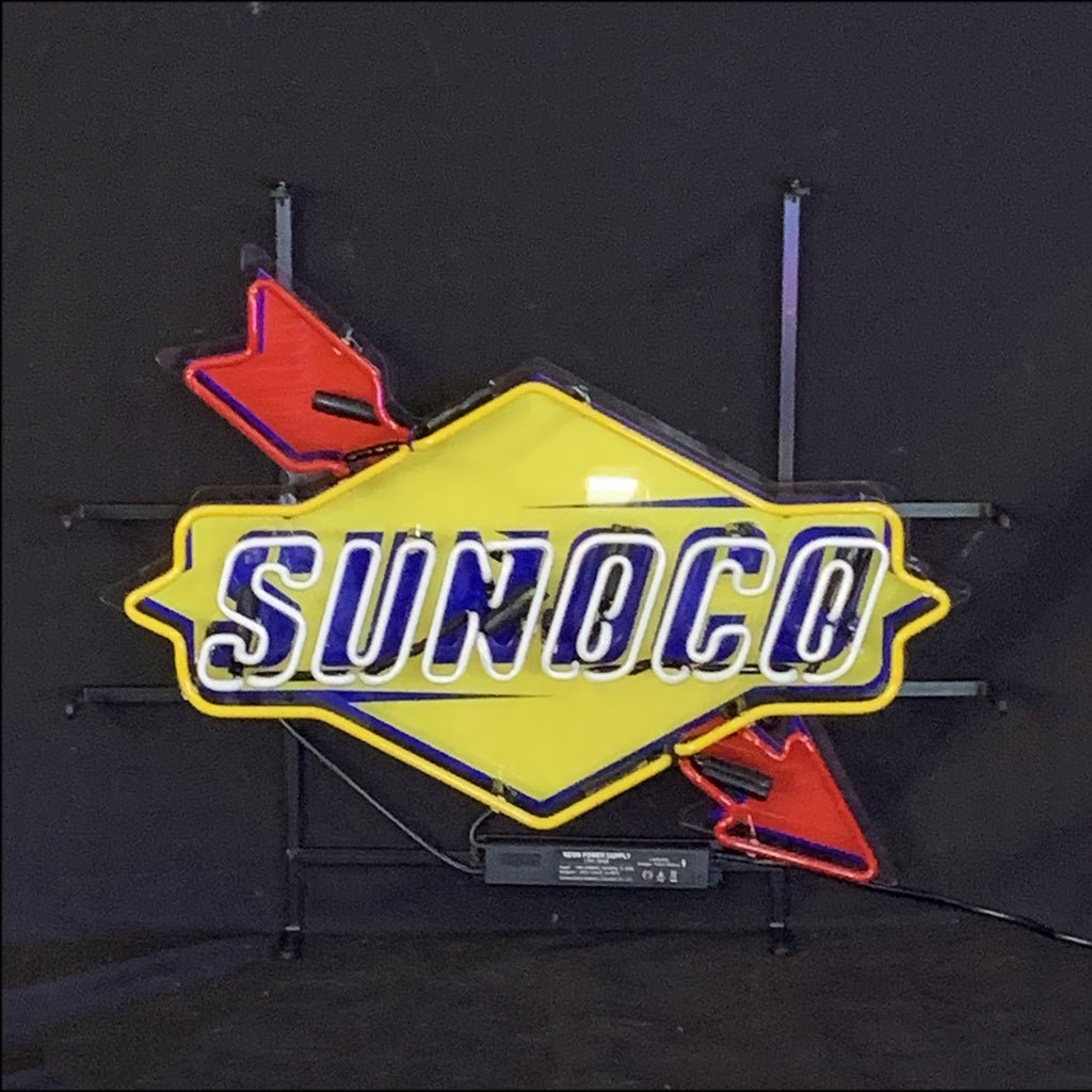 Sunoco Gasoline Company Logo Neon Signs - Club Rehab