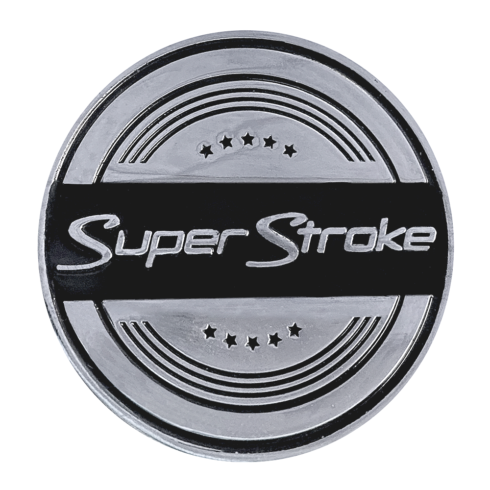Generic silver and black SuperStroke metal ball marker