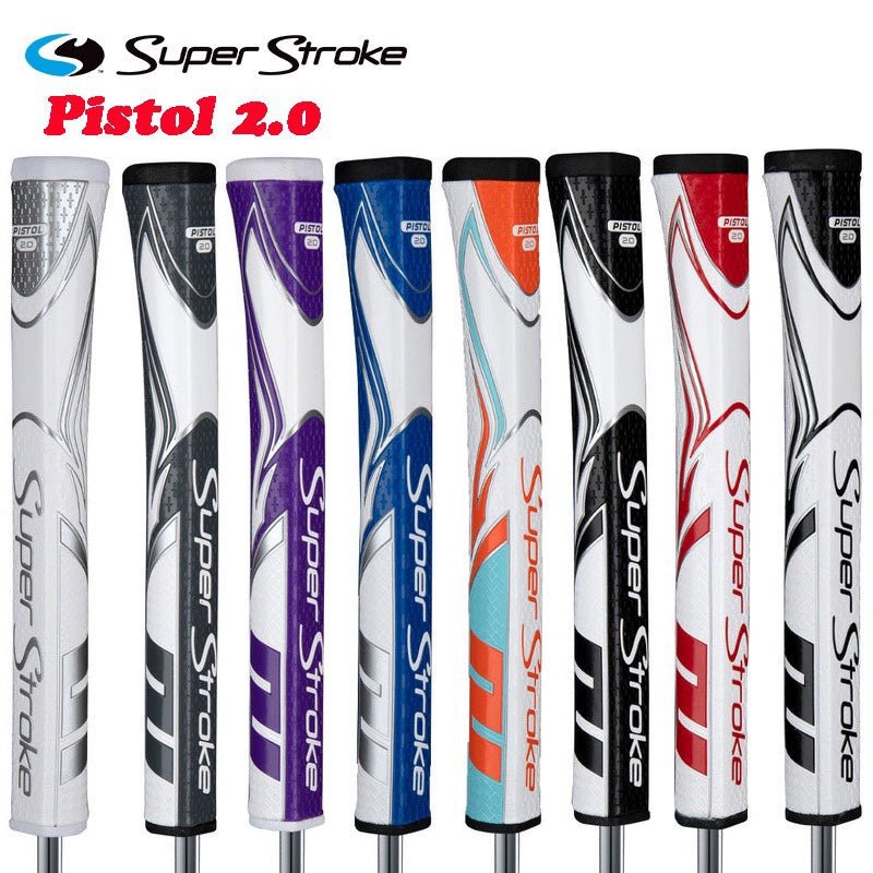 SuperStroke Pistol GT Putter Grip – Zenergy Series - Club Rehab - Putter GripStealth Black 1.0 : Silent but deadly, for putts that sneak by the competition.SuperStroke Pistol GT Putter Grip – Zenergy Series