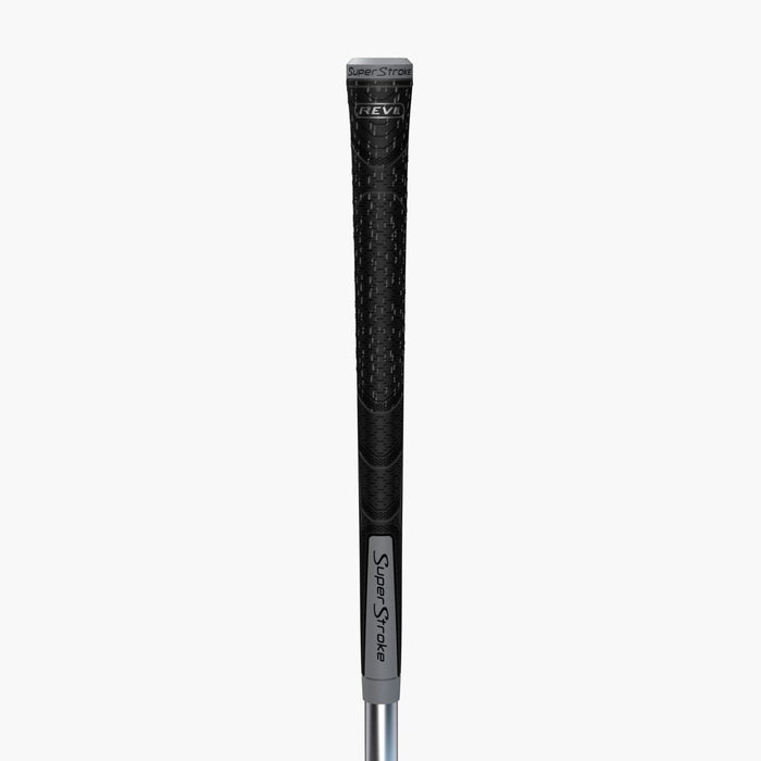 SuperStroke REVL Element Club Grip – Hybrid All - Weather Golf Grip - Black/Grey Standard - Club Rehab