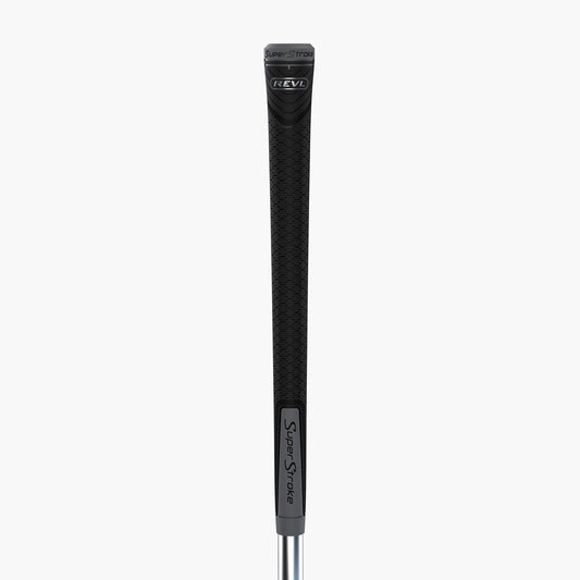 SuperStroke REVL Player Club Grip – All - Weather High Traction Golf Grip - Black/Grey Standard - Club Rehab