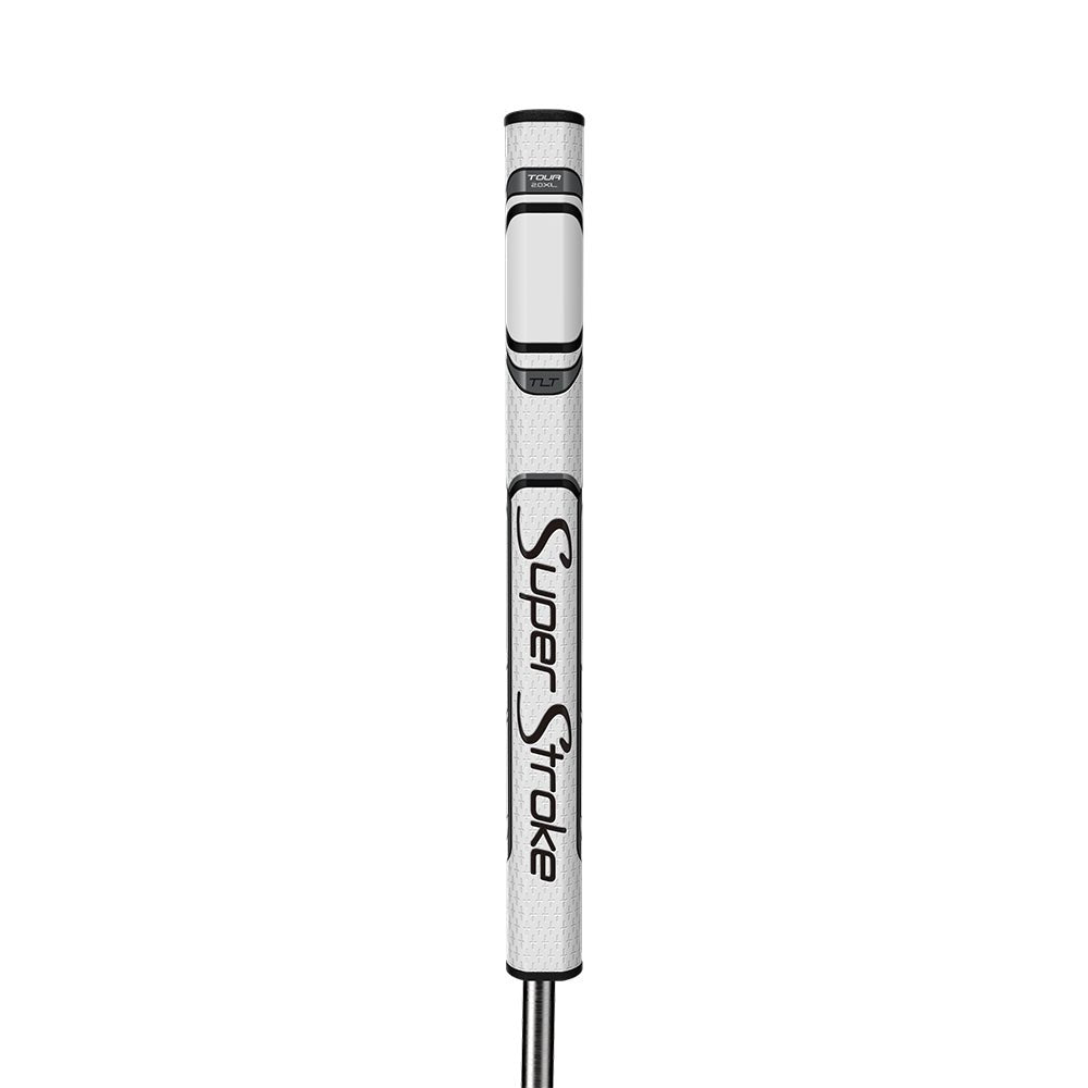 SuperStroke TLT Off - Axis Putter Grip - 2.0XL White/Silver - Club Rehab