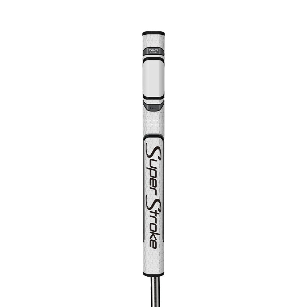 SuperStroke TLT Off - Axis Putter Grip - 2.0XL White/Silver - Club Rehab