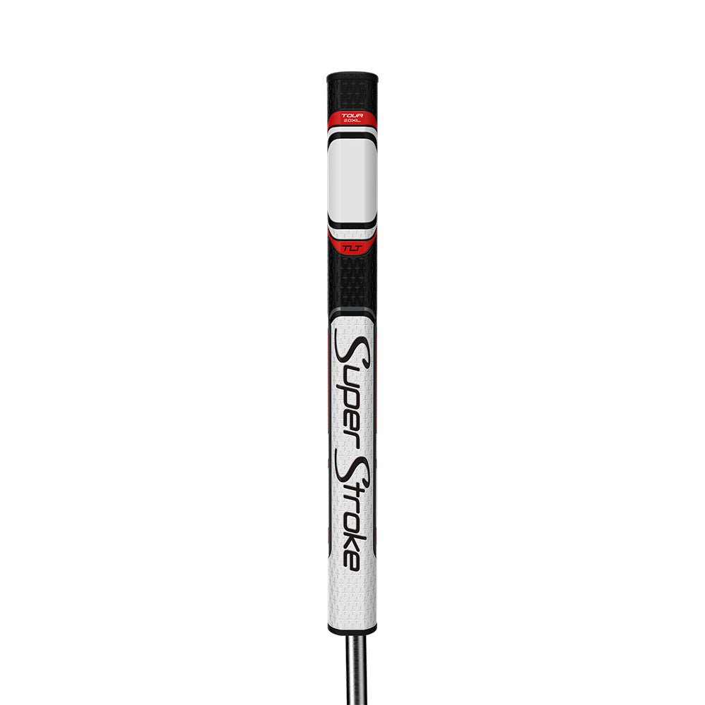 SuperStroke TLT Off - Axis Putter Grip - 2.0XL White/Red - Club Rehab