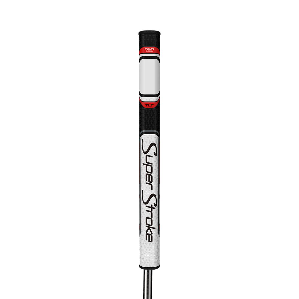 SuperStroke TLT Off - Axis Putter Grip - 2.0XL White/Red - Club Rehab